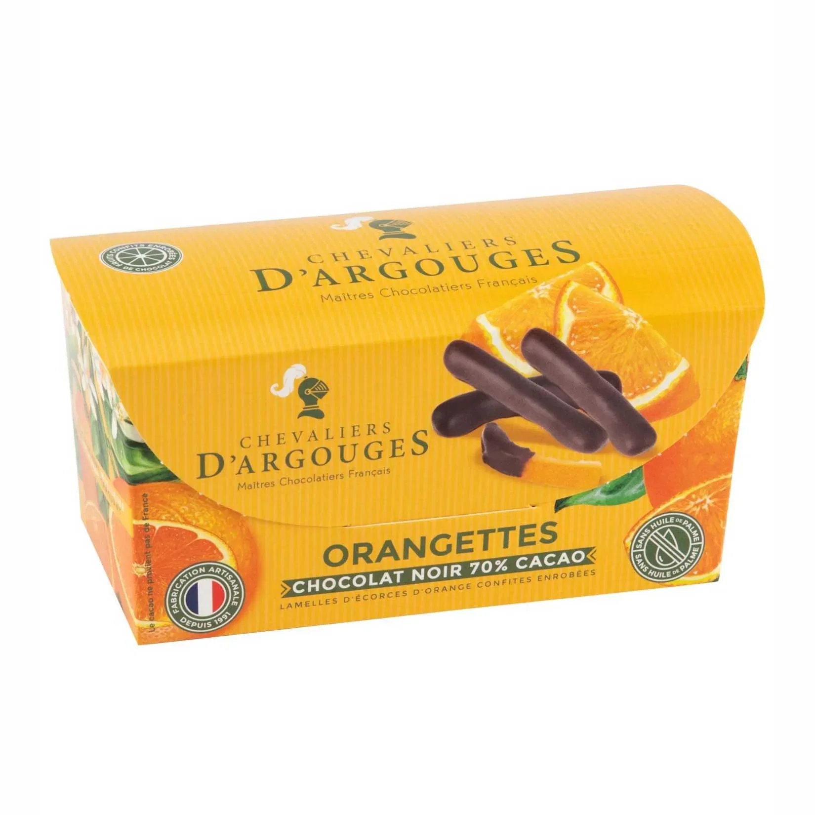 Chevaliers d'Argouges Orange Peel Dark Chocolate (190g)