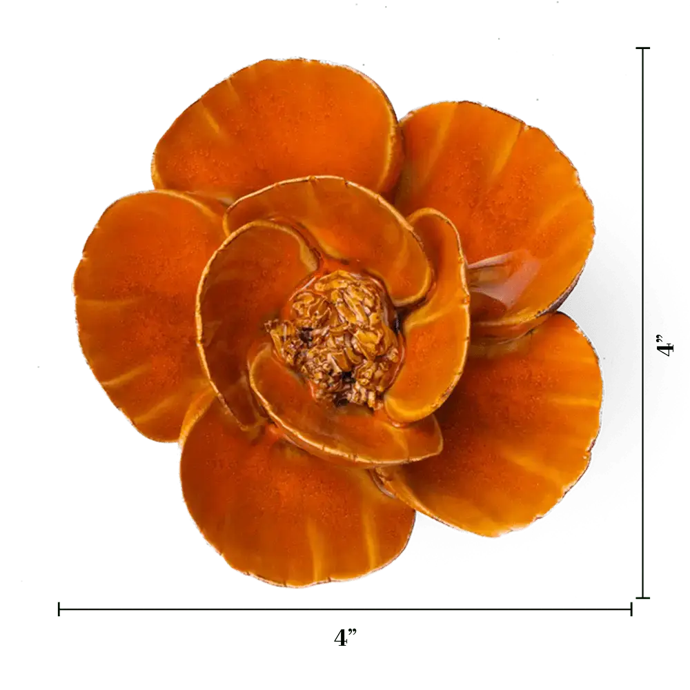 Chive - Burnt Orange Poppy Flower - Image 3