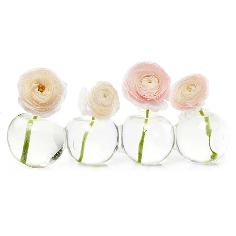 Chive - Caterpillar Hand Blown Modern Glass Flower Vase - Small - Image 3