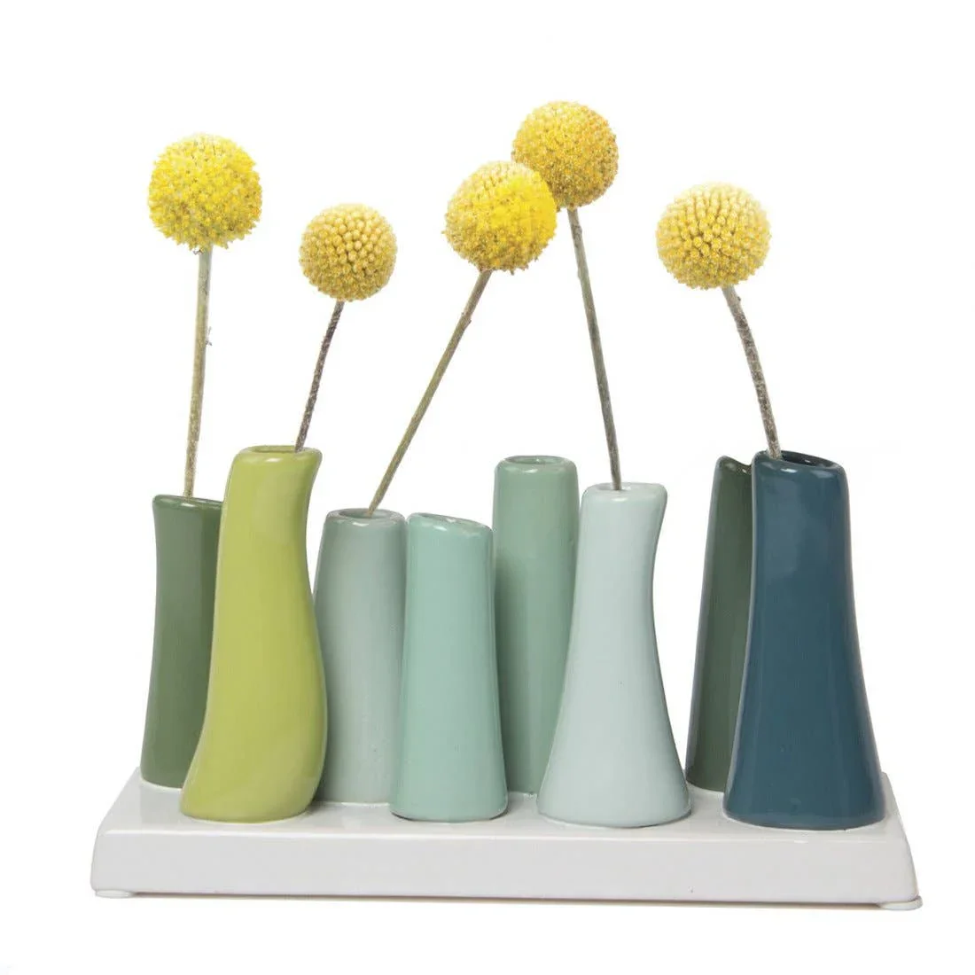 Chive - Pooley - Glazed Ceramic Single Stem Bud Vase - Red - Image 13