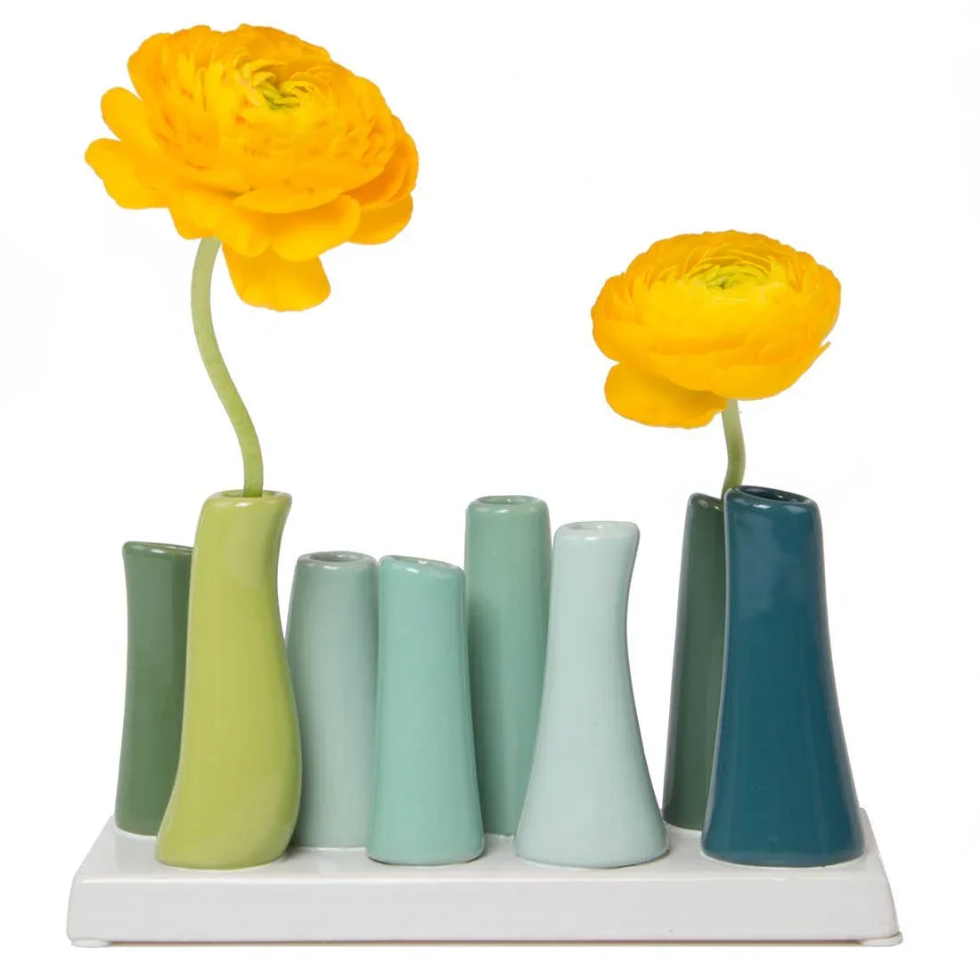 Chive - Pooley - Glazed Ceramic Single Stem Bud Vase - Red - Image 14