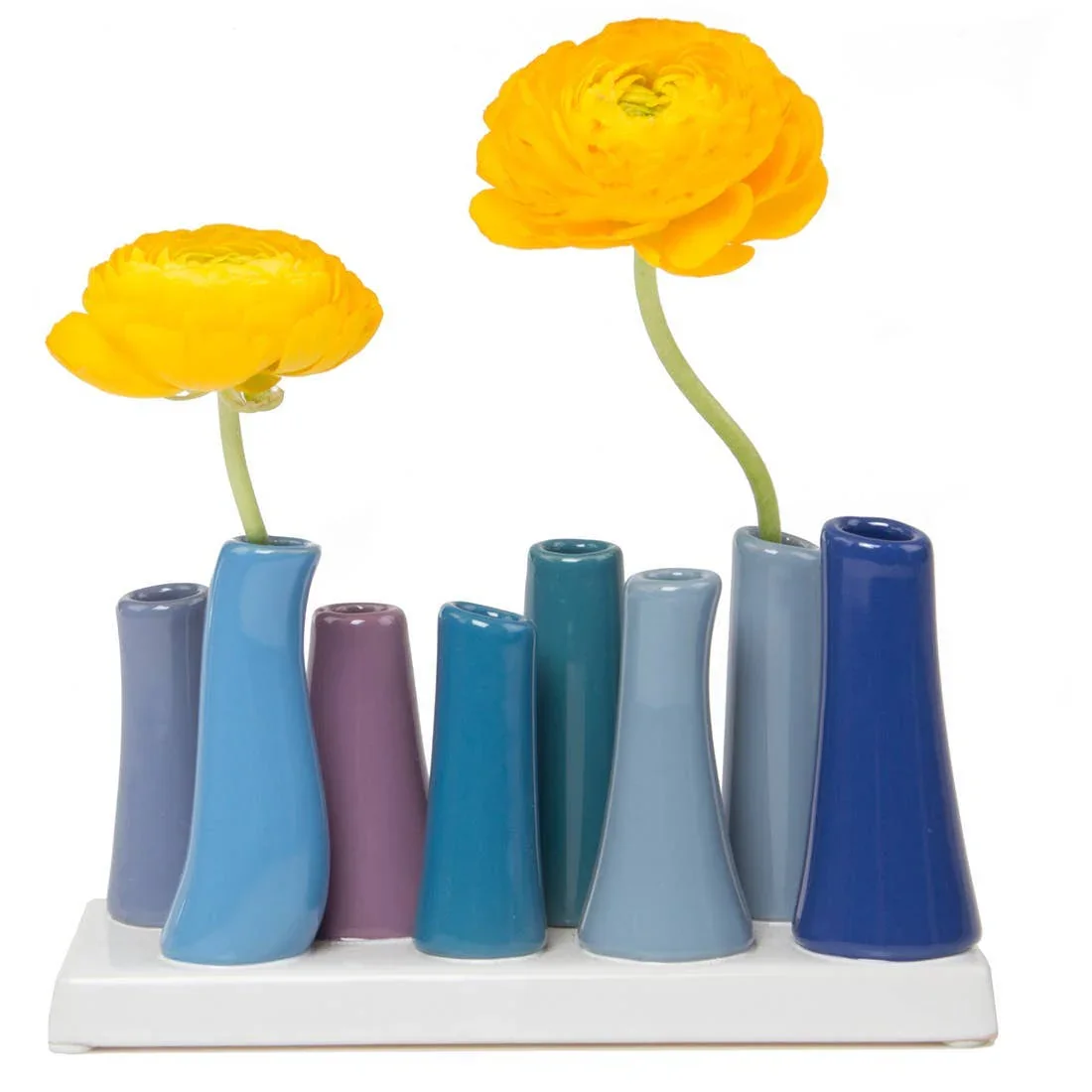 Chive - Pooley - Glazed Ceramic Single Stem Bud Vase - Red - Image 16