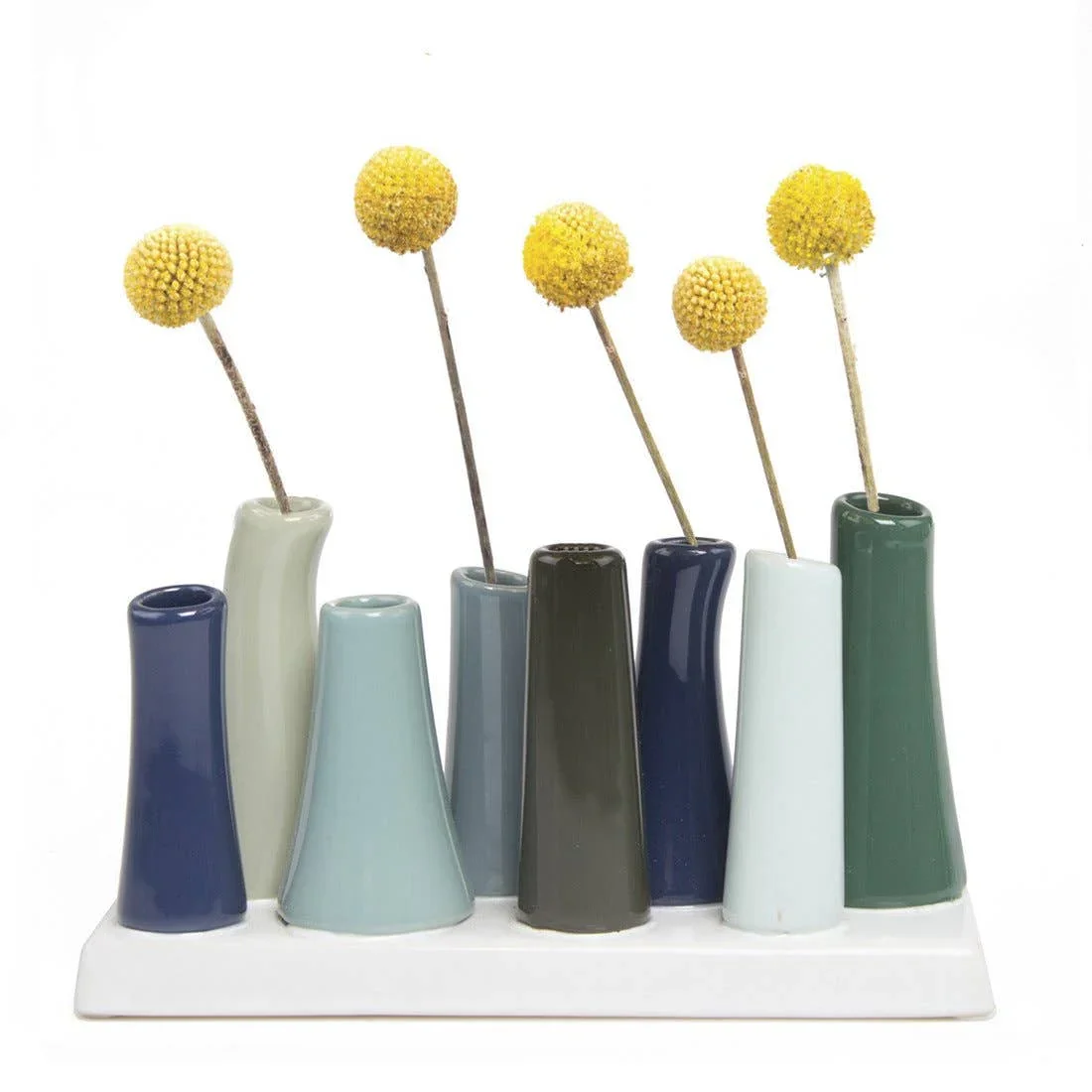 Chive - Pooley - Glazed Ceramic Single Stem Bud Vase - Red - Image 17