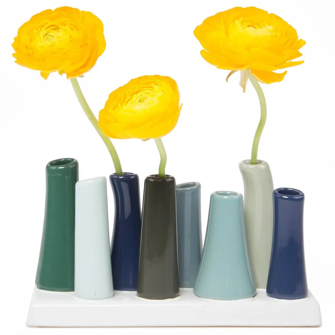 Chive - Pooley - Glazed Ceramic Single Stem Bud Vase - Red - Image 18