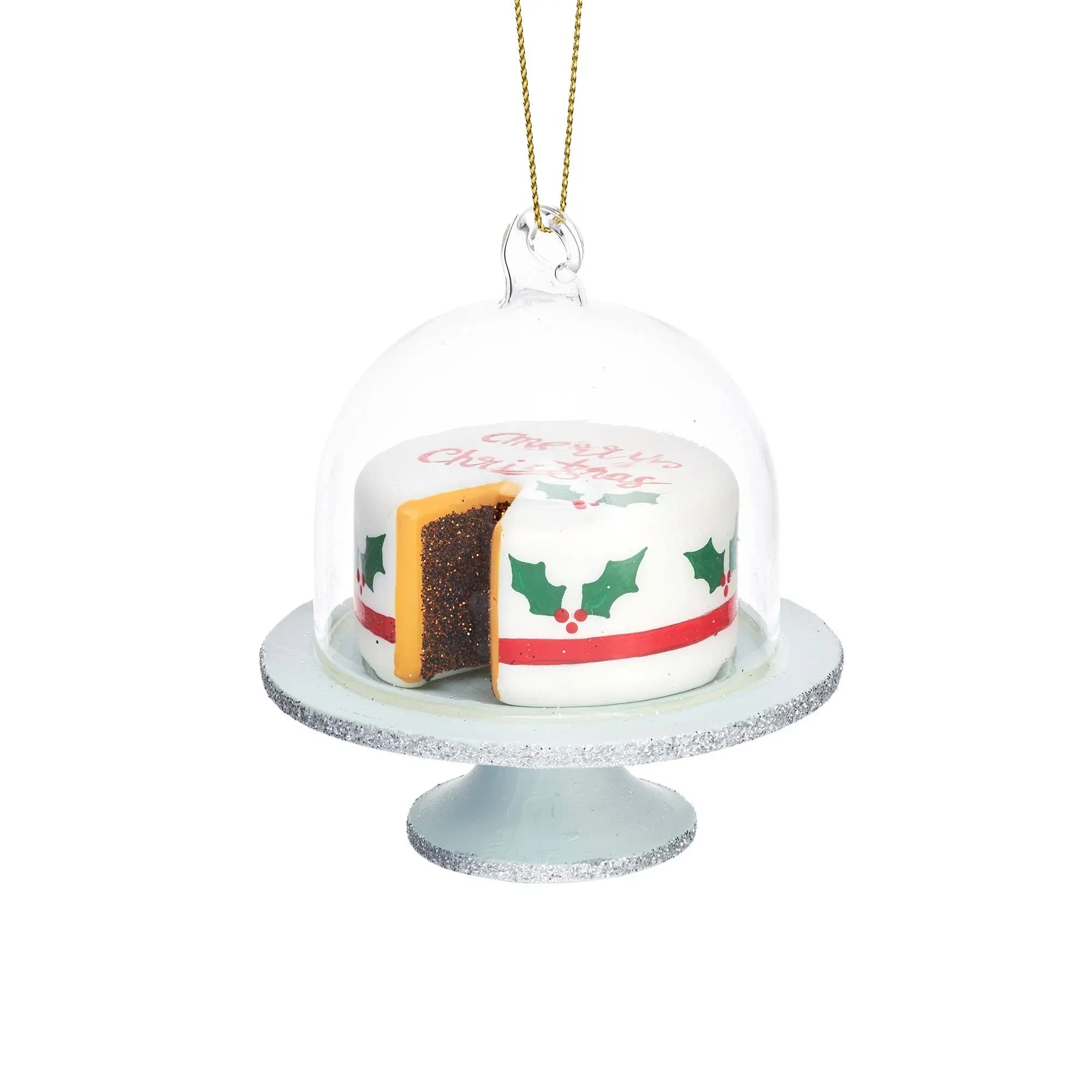 Sass and Belle Christmas Cake Shaped Bauble