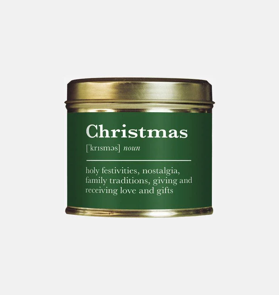Shearer Candles Christmas Definition Large Scented Tin Candle
