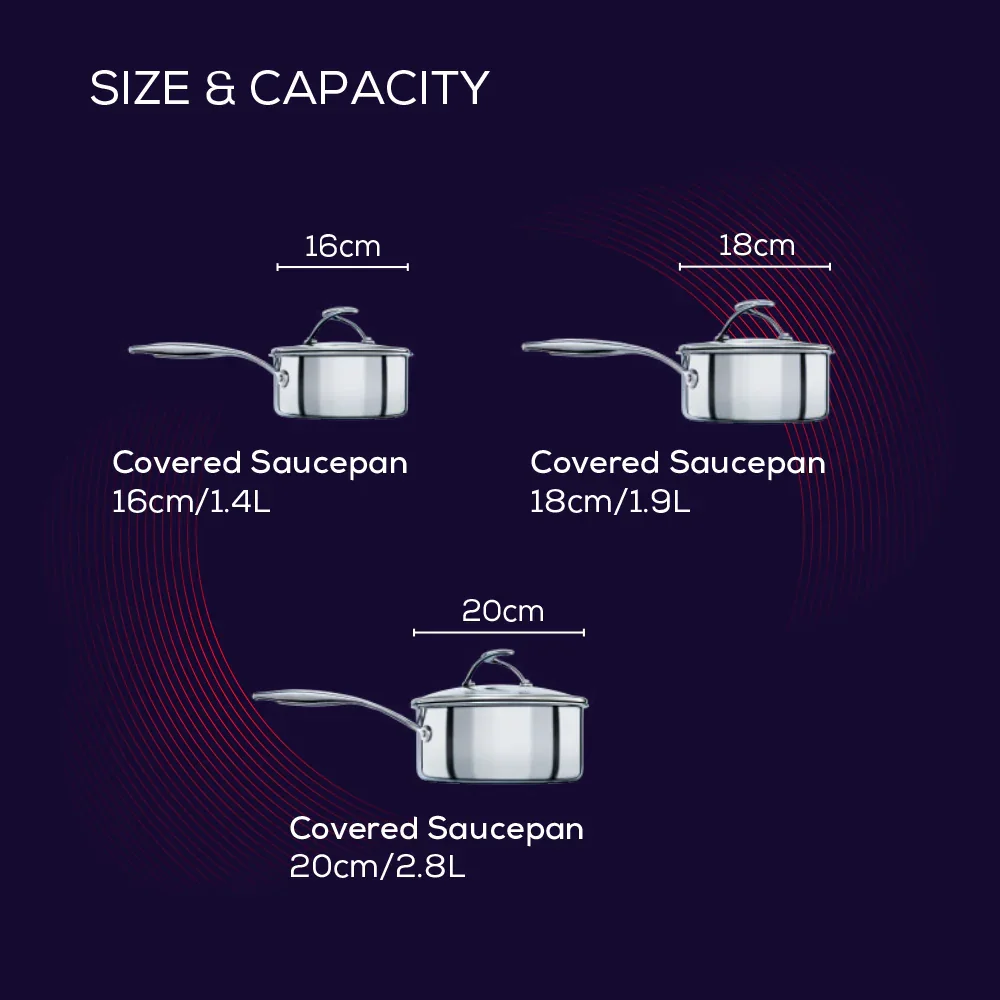 Circulon C Series Non Stick Stainless Steel Saucepan Set - 3 pieces - Image 13