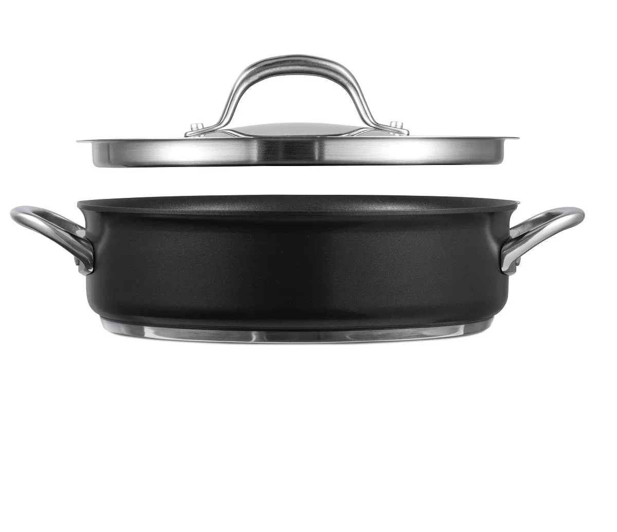 Circulon Excellence Black Aluminium Sauteuse Pan - 24cm (2.8L) - Image 4
