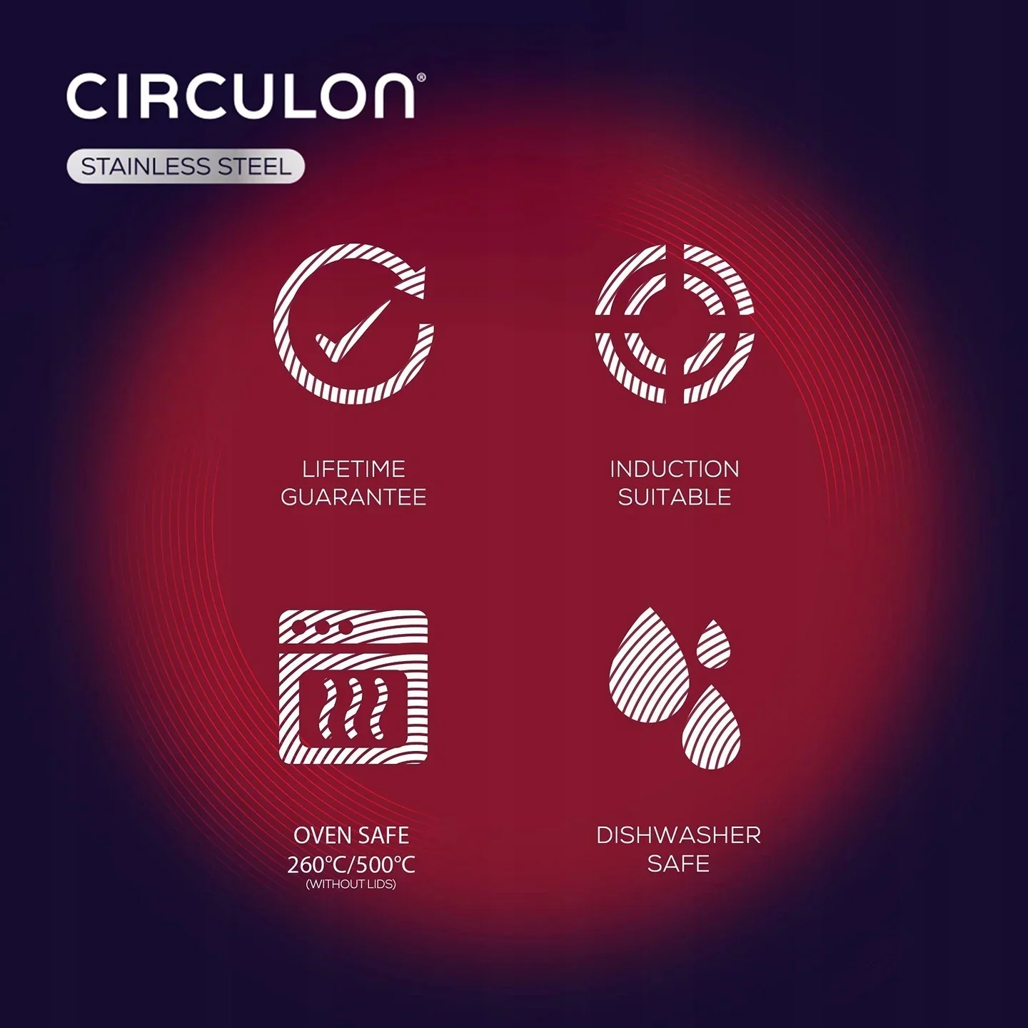 Circulon S Series Stainless Steel Non Stick Cookware set with Slotted Turner - 6 Pieces - Image 11