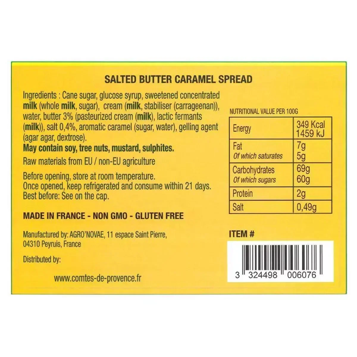 Comtes De Provence Salted Butter Caramel Spread (750g) - Image 2