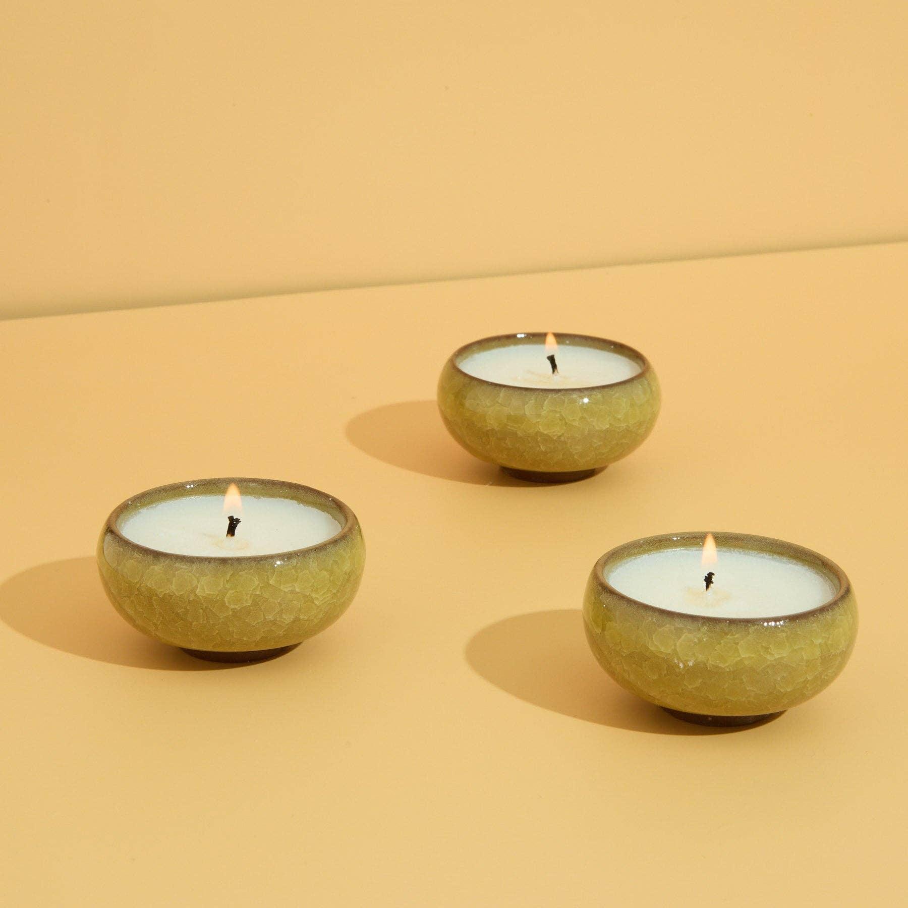 Zesty Lemons Contemporary Kiln Yellow Tea Lights - Lemon & Lavender - Image 5
