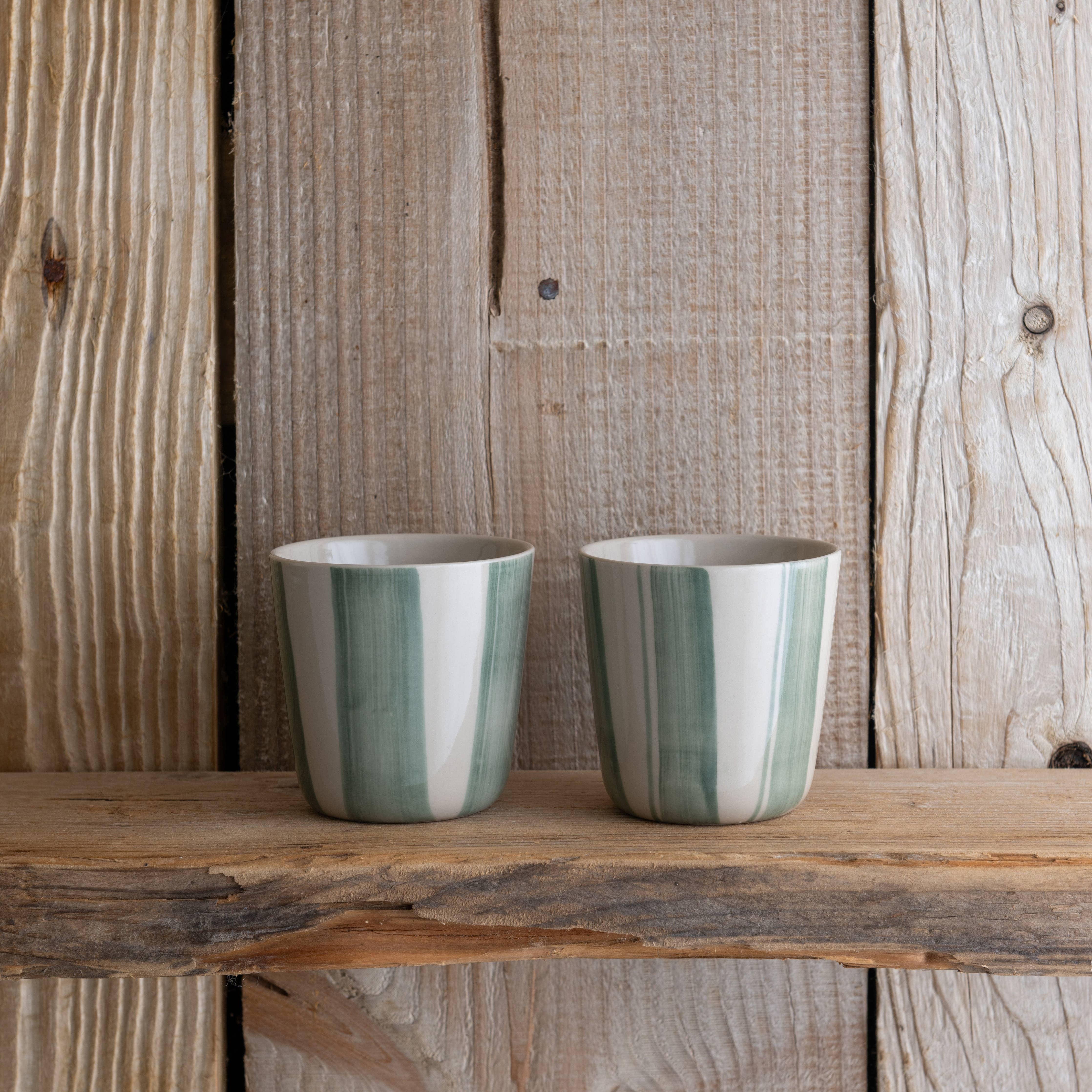 Kindred Cornflower Beaker - Brushed Sage Green - Small (Set of 2) - Image 2