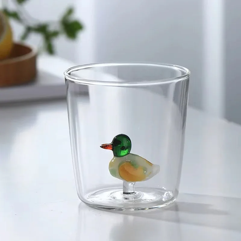 Creative 3D Animal Shaped Glass - Duck - Image 2
