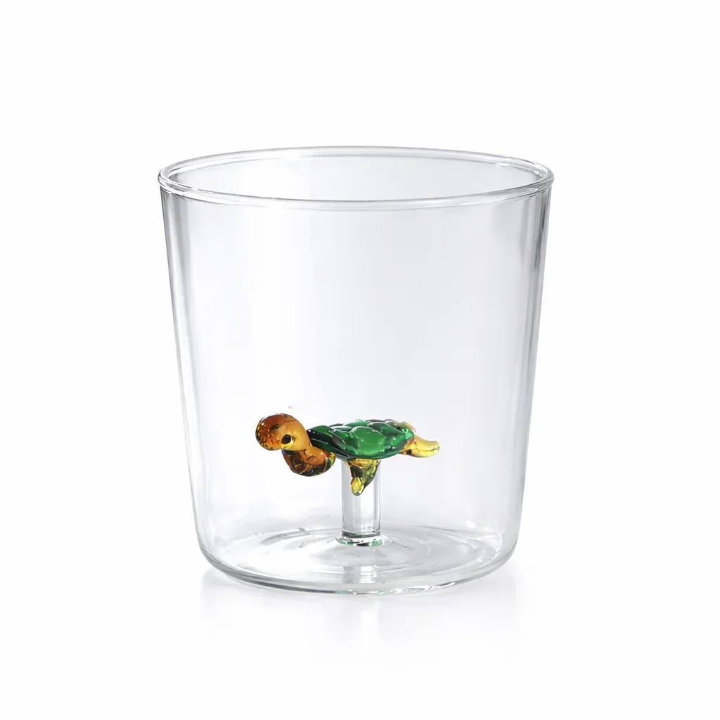 Creative 3D Animal Shaped Glass - Turtle