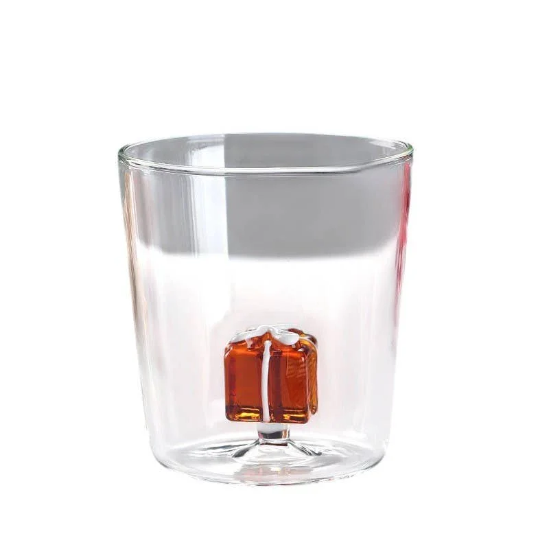 Creative Christmas Glass Cups - Red Snowman - Image 5