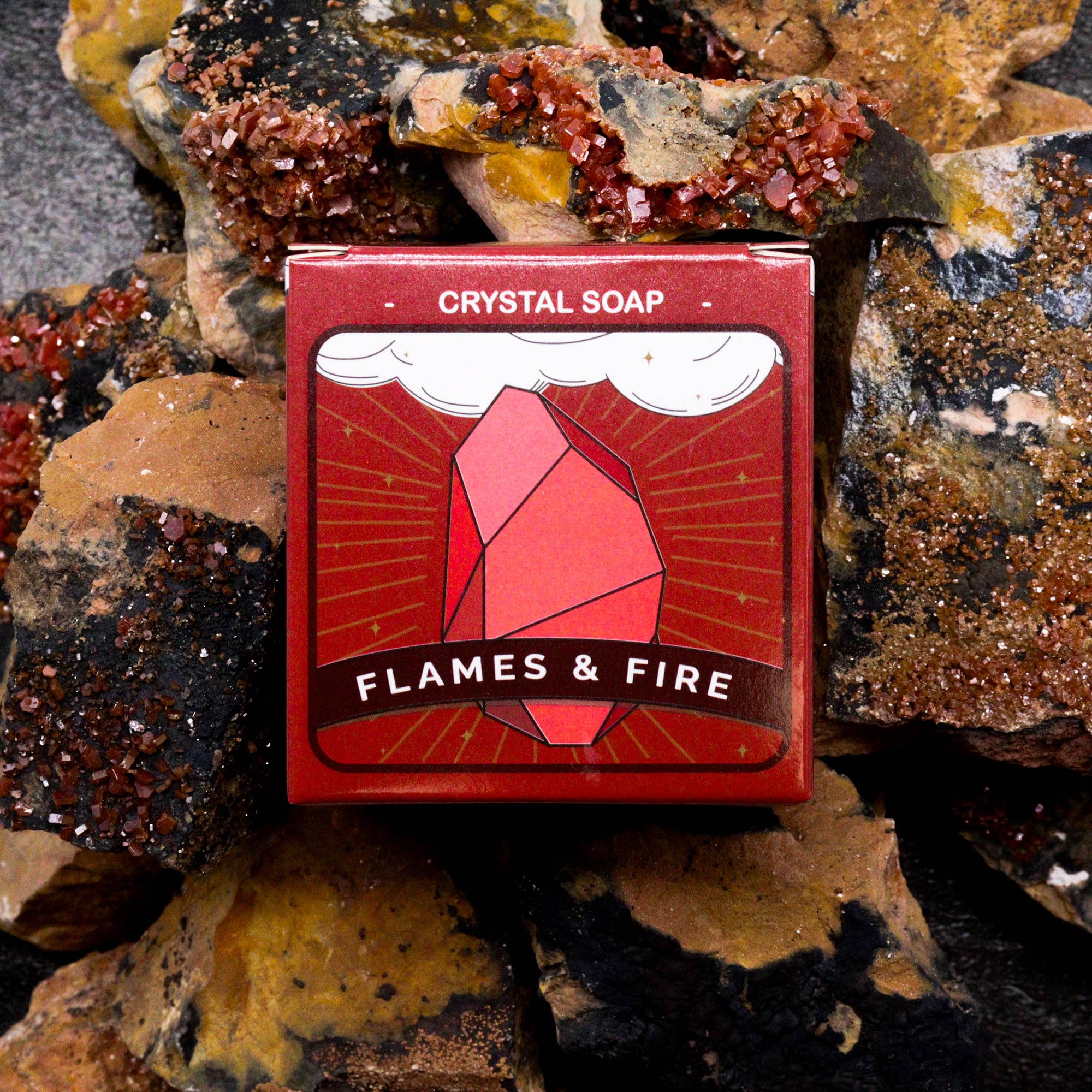 Ancient Wisdom - Crystal Elemental Soap - Fire - Image 3
