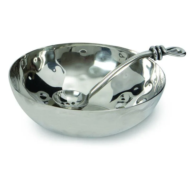 Culinary Concepts Olive Bowl And Polished Knot Olive Spoon Set
