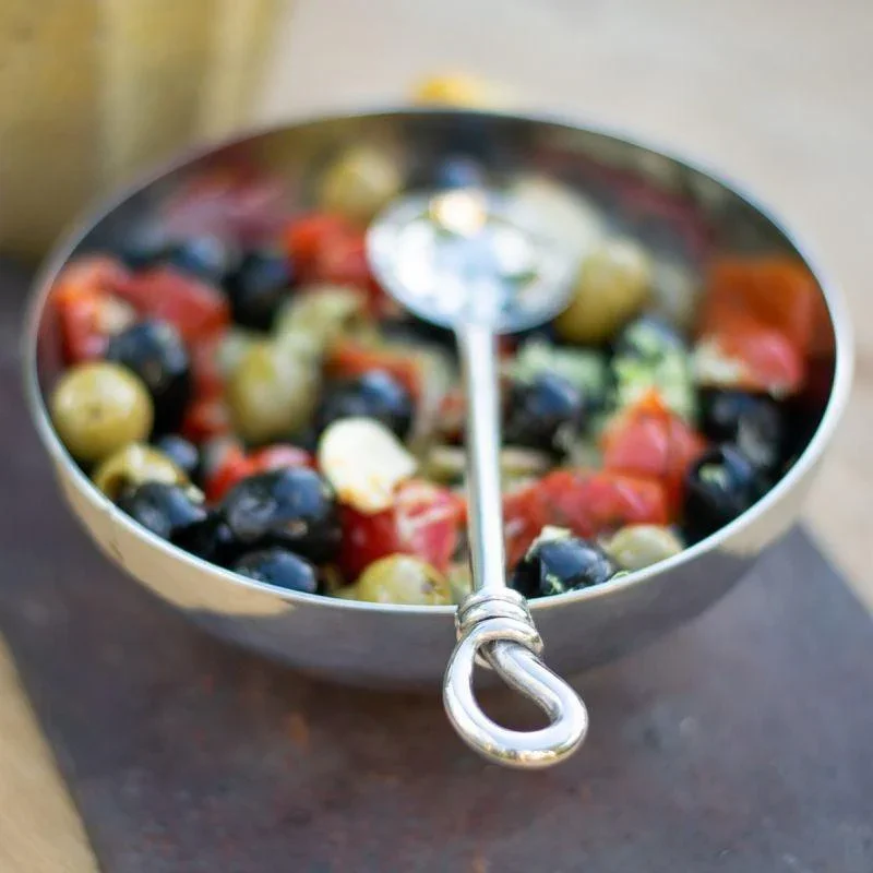 Culinary Concepts Olive Bowl And Polished Knot Olive Spoon Set - Image 4