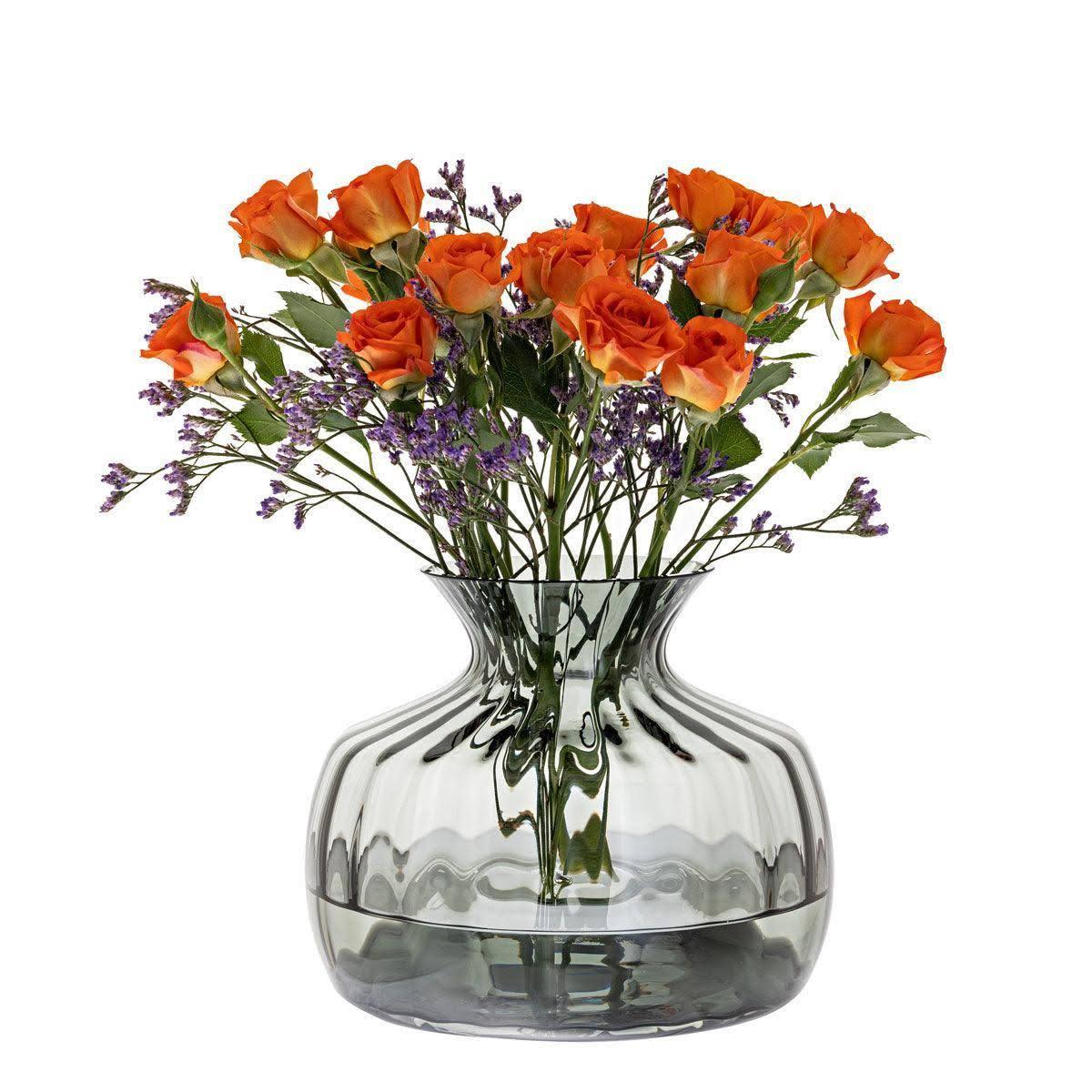 Dartington Cushion Medium Smoke Vase