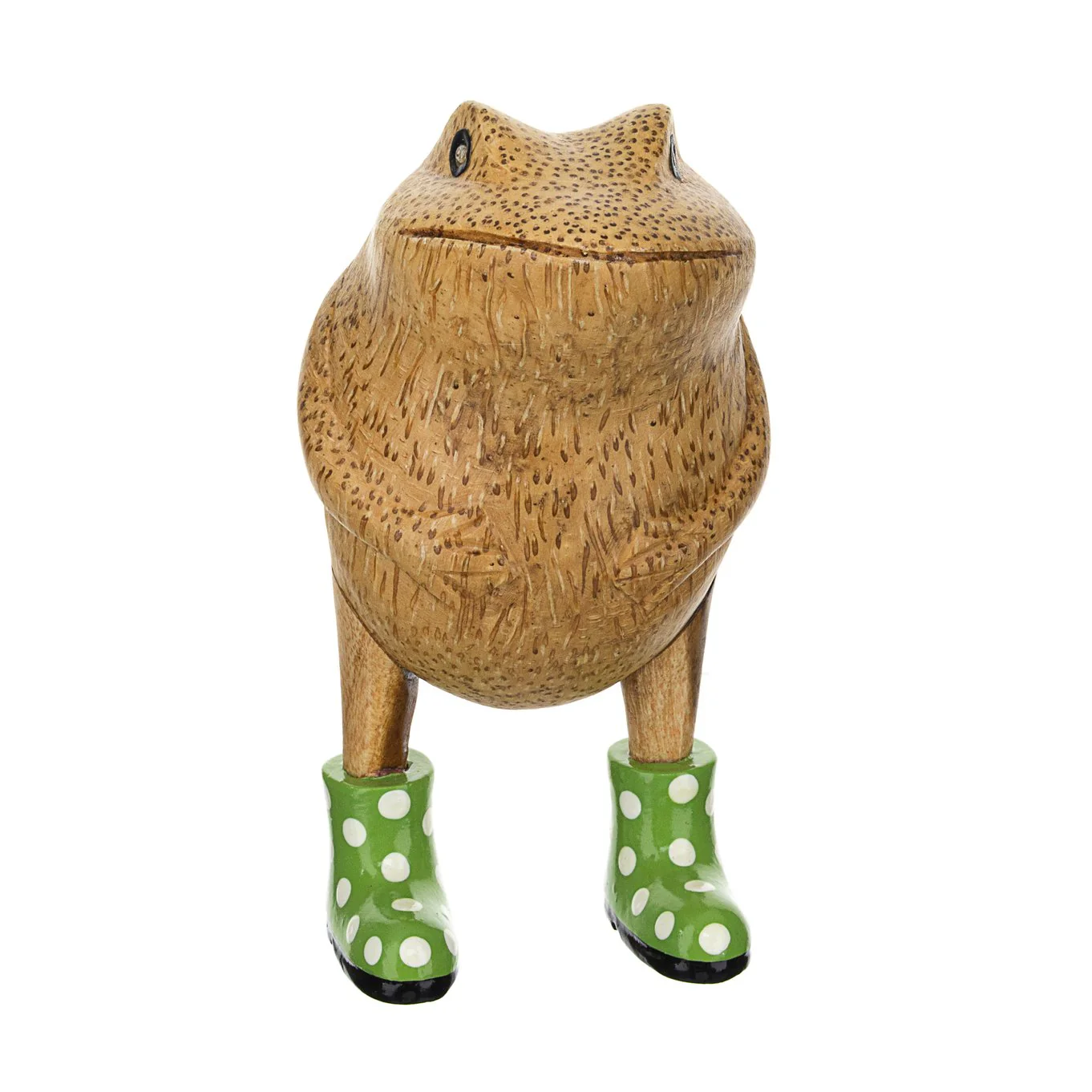 DCUK Jolly Frogs, Spotty Welly Boots Charming Handcrafted - Green - Image 2