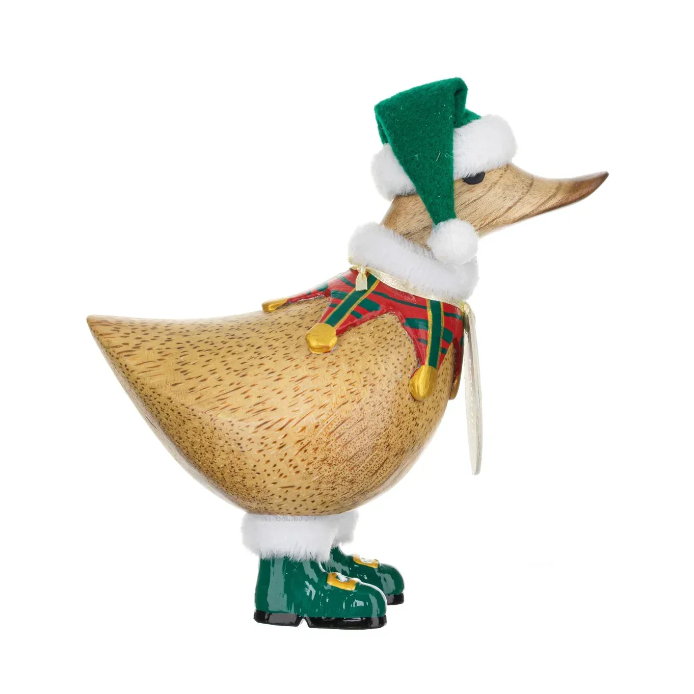 DCUK Traditional Christmas Tartan Ducky Elf - Red - Image 3