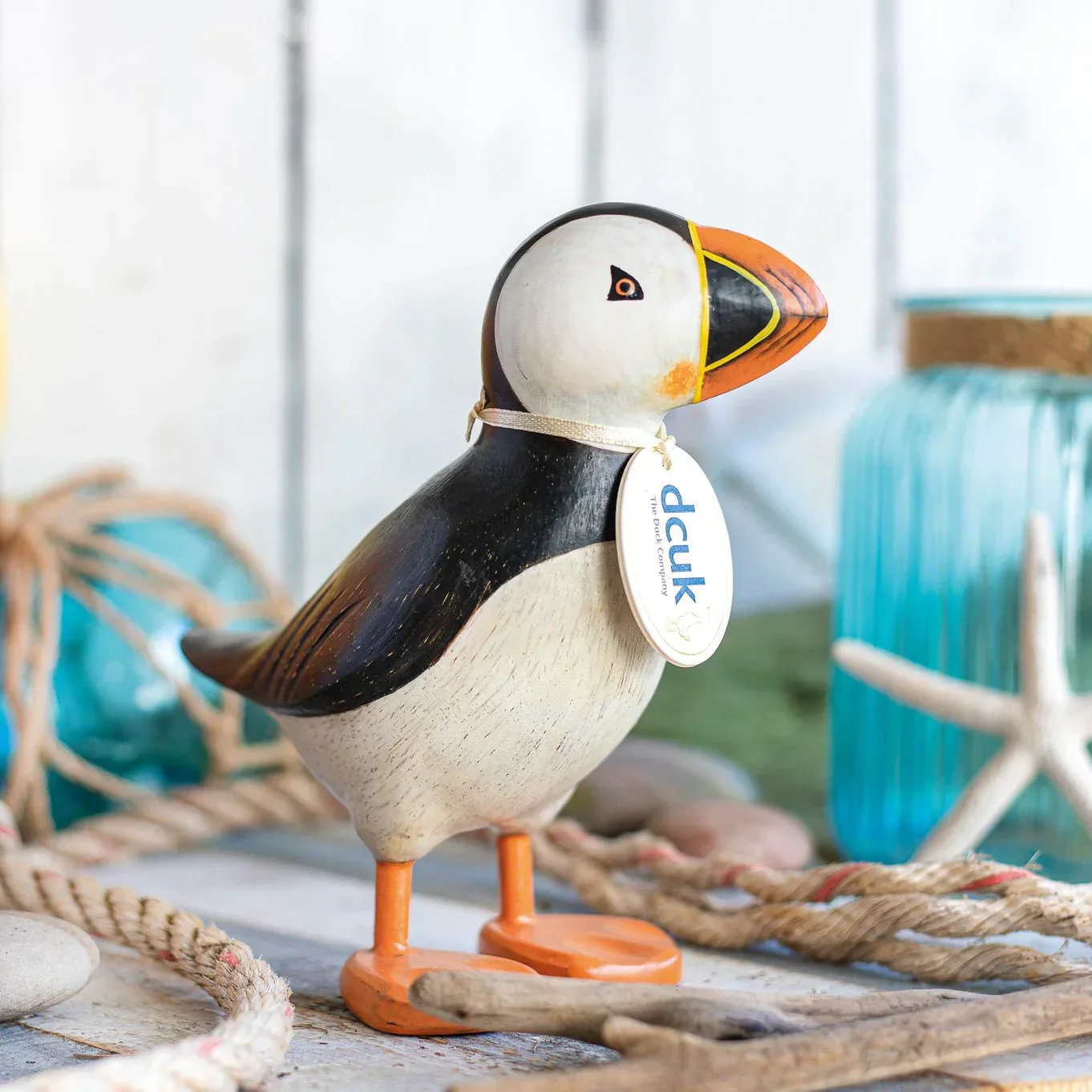 DCUK Wooden Painted Puffin - Plain - Image 2