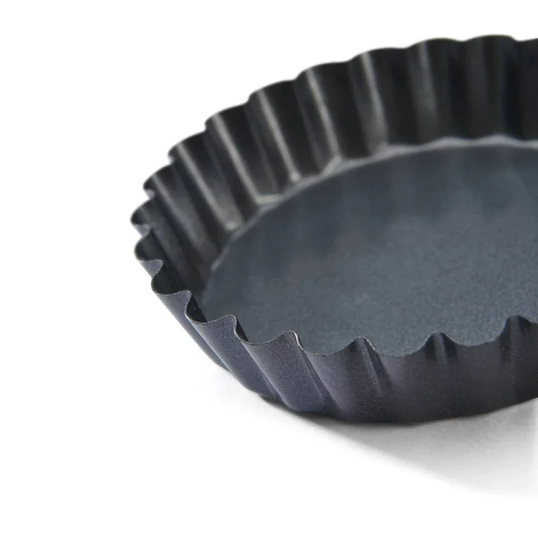 De Buyer Fluted Tart Mould W/Oblique Edge (12cm) - Image 2