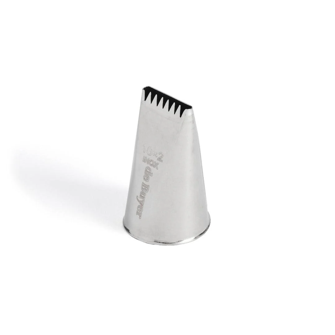 De Buyer Stainless 6 Point Star Ribbon Nozzle (16mm)
