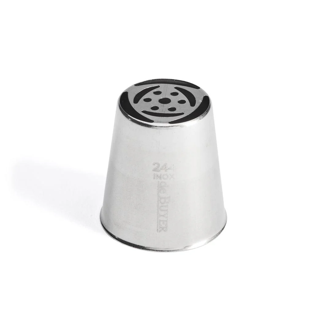De Buyer Stainless Steel Russian Nozzle - Flower Decor (No244)