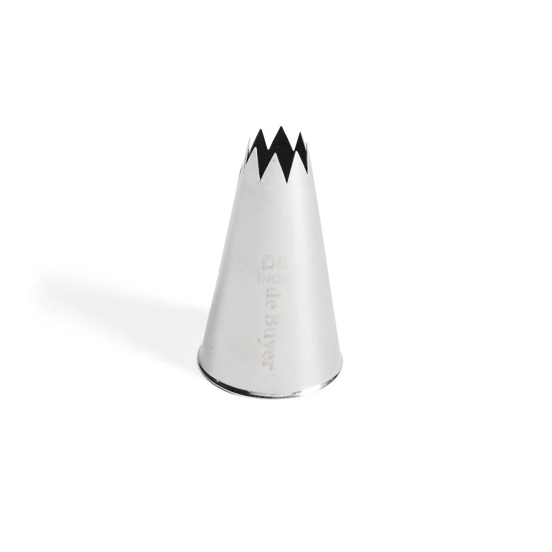 De Buyer Stainless Steel Star Nozzle (D8)