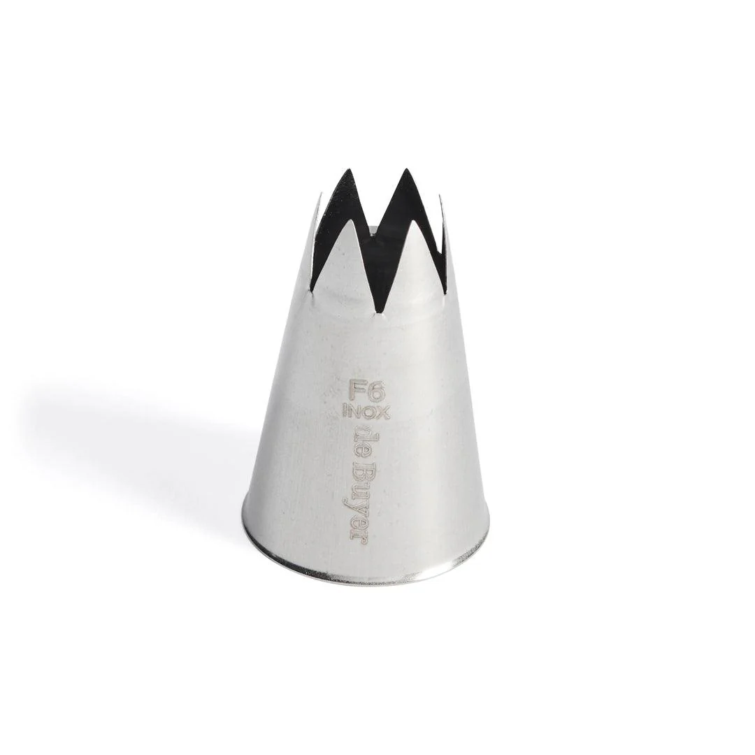 De Buyer Stainless Steel Star Nozzle (F6)