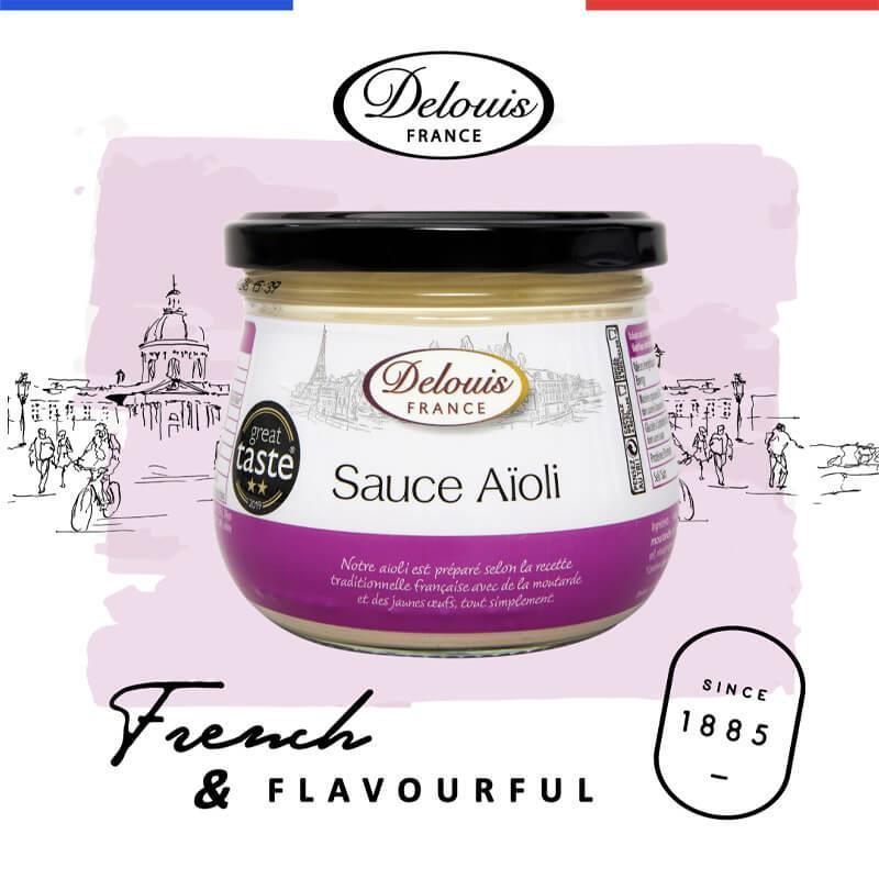 Delouis French Aioli - Garlic Mayonnaise (250g) - Image 2