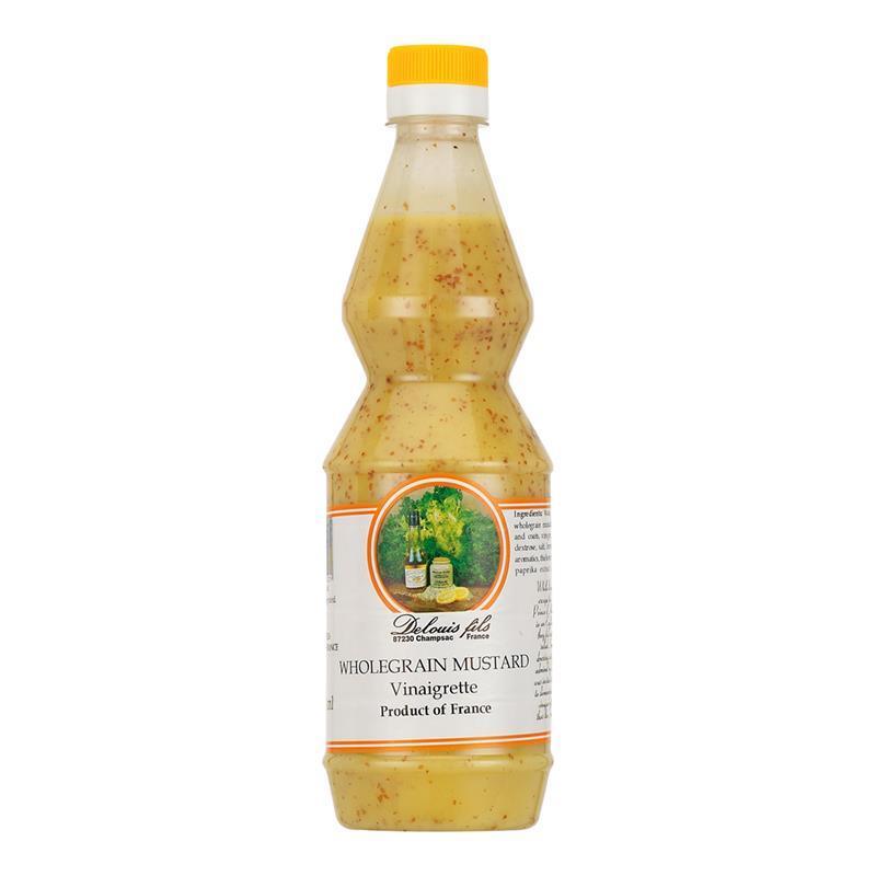 Delouis French Vinaigrette Dressing with Wholegrain Mustard (500ml)
