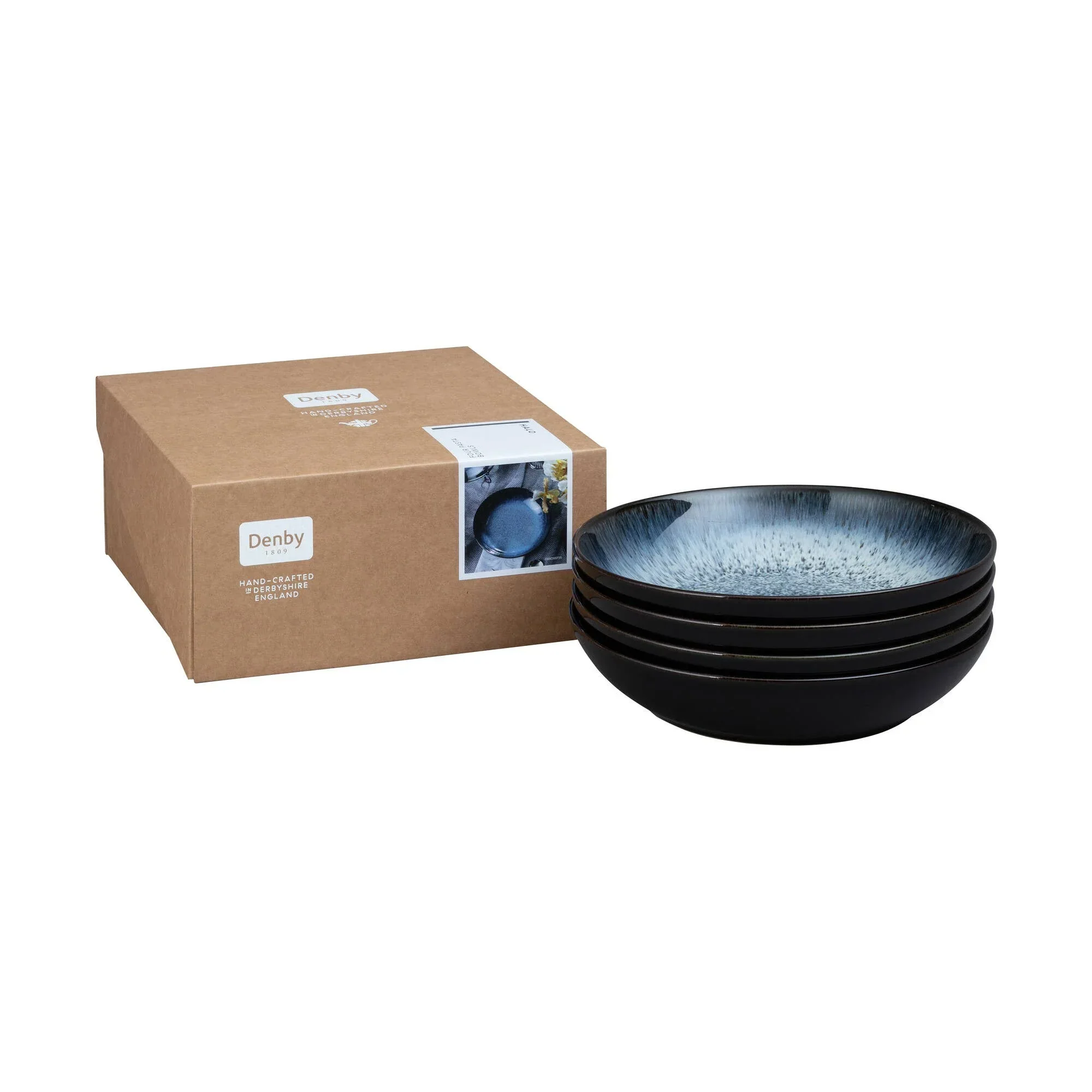 DENBY STONEWARE HALO SET OF 4 PASTA BOWLS - Image 3