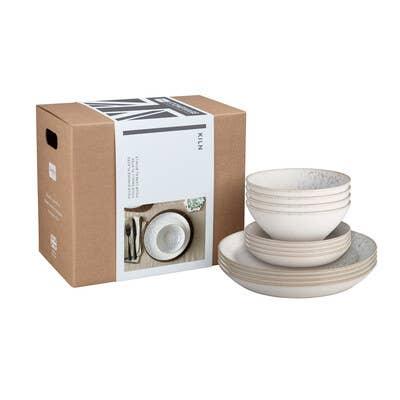 Denby Stoneware Kiln 12 Piece Tableware Set