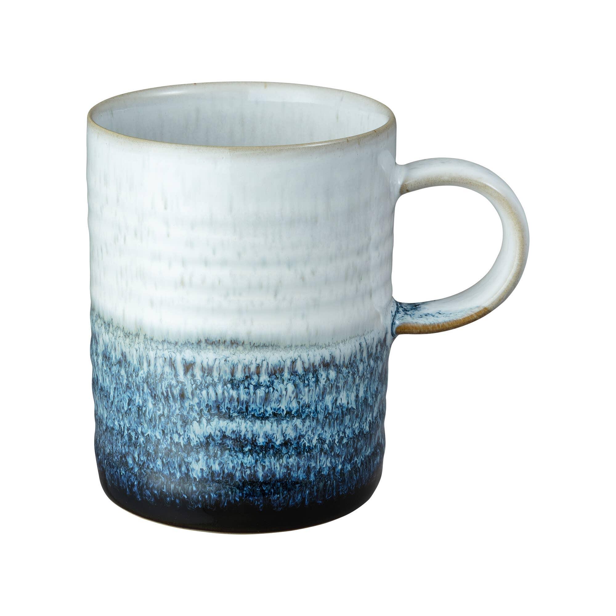 Denby Stoneware Kiln Blue Ridged Mugs - Set of 2 - Image 4