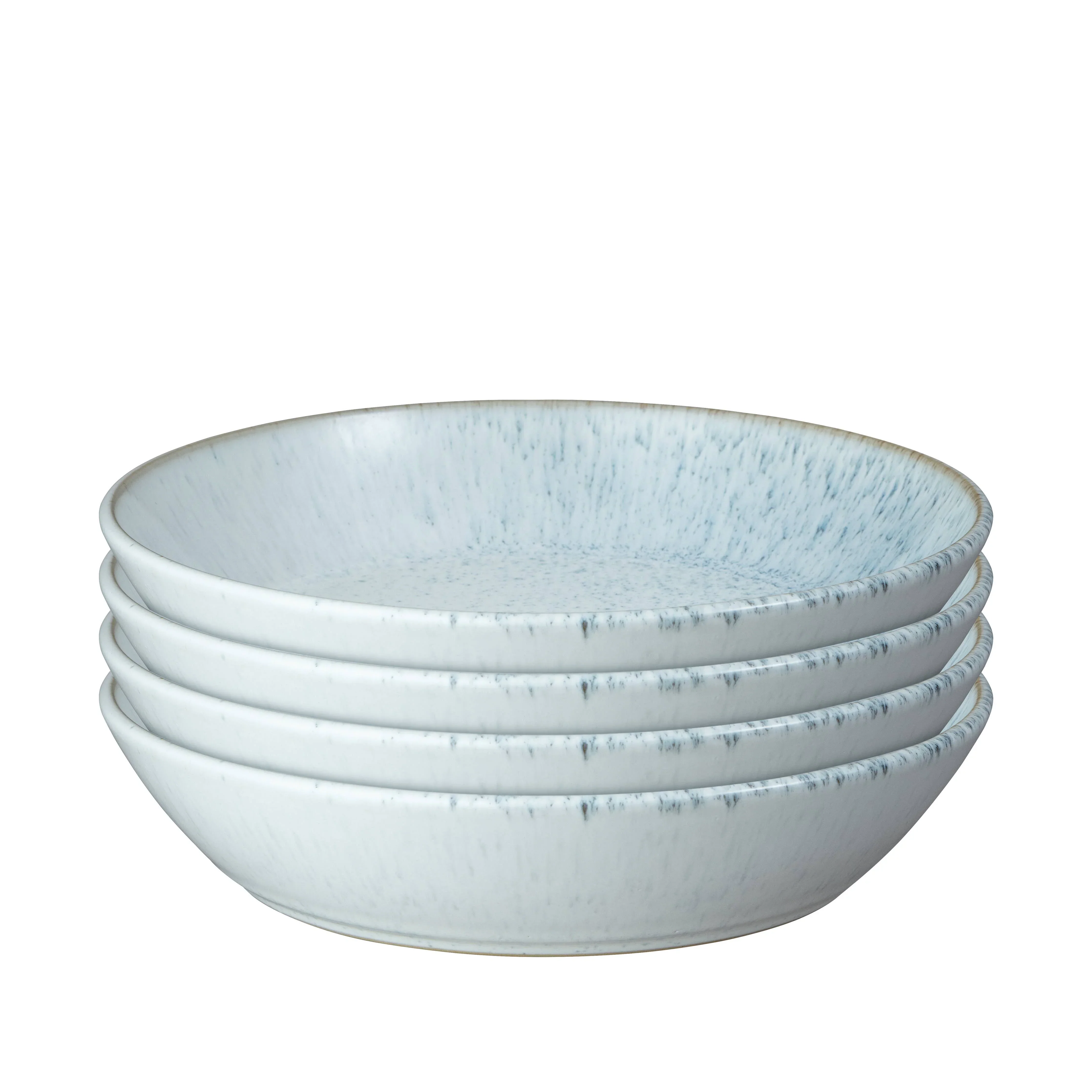 Denby Stoneware Kiln Blue Set of 4 Pasta Bowls