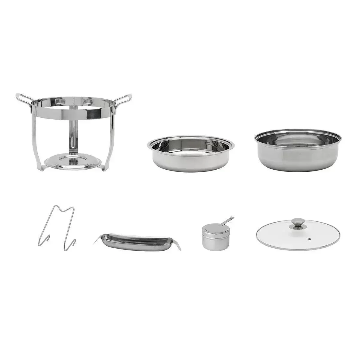Denmark Round Stainless Steel Chafing Dish (3.7L) - Image 3