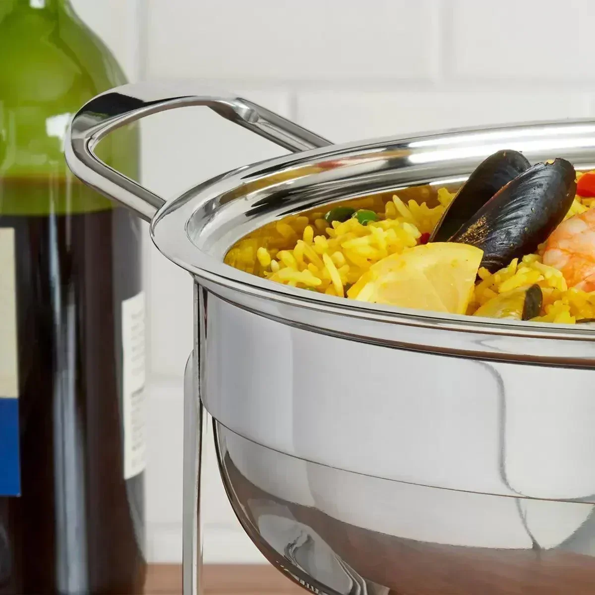 Denmark Round Stainless Steel Chafing Dish (3.7L) - Image 4