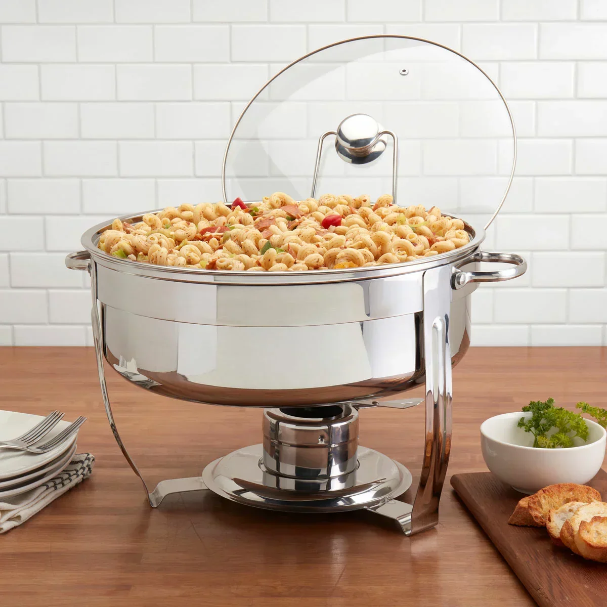 Denmark Round Stainless Steel Chafing Dish (8L) - Image 2