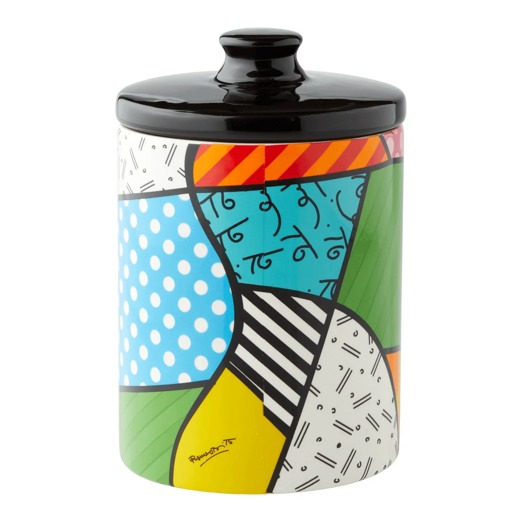 Disney Britto Mickey Mouse & Pluto Cookie Jar Small - Image 2