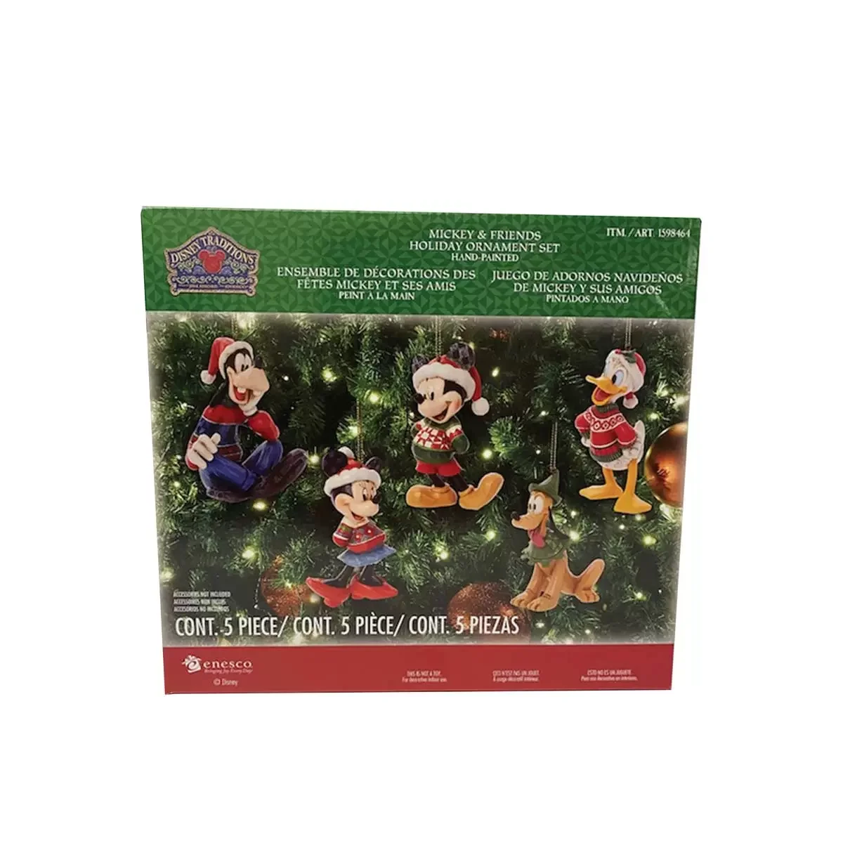 Disney Traditions Mickey & Friends Holiday Ornaments Set - Image 8