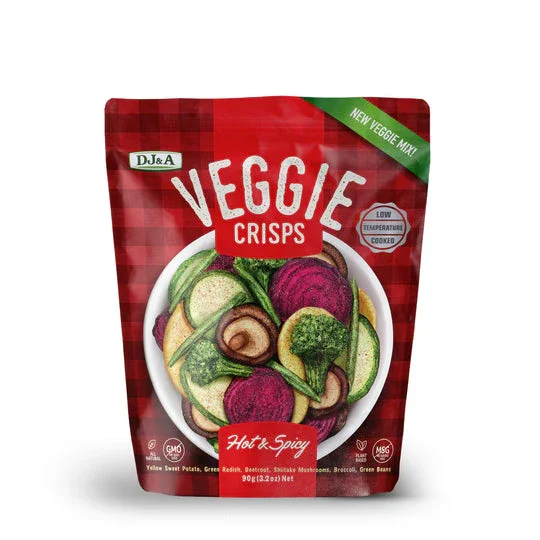 DJ&A Veggie Crisps Hot & Spicy (90g)