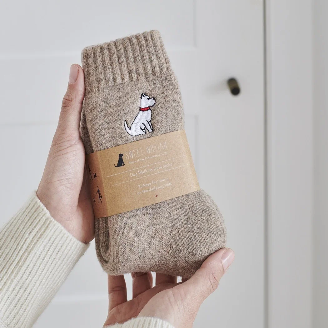Sweet William Dog Walking Socks - Westie Dog