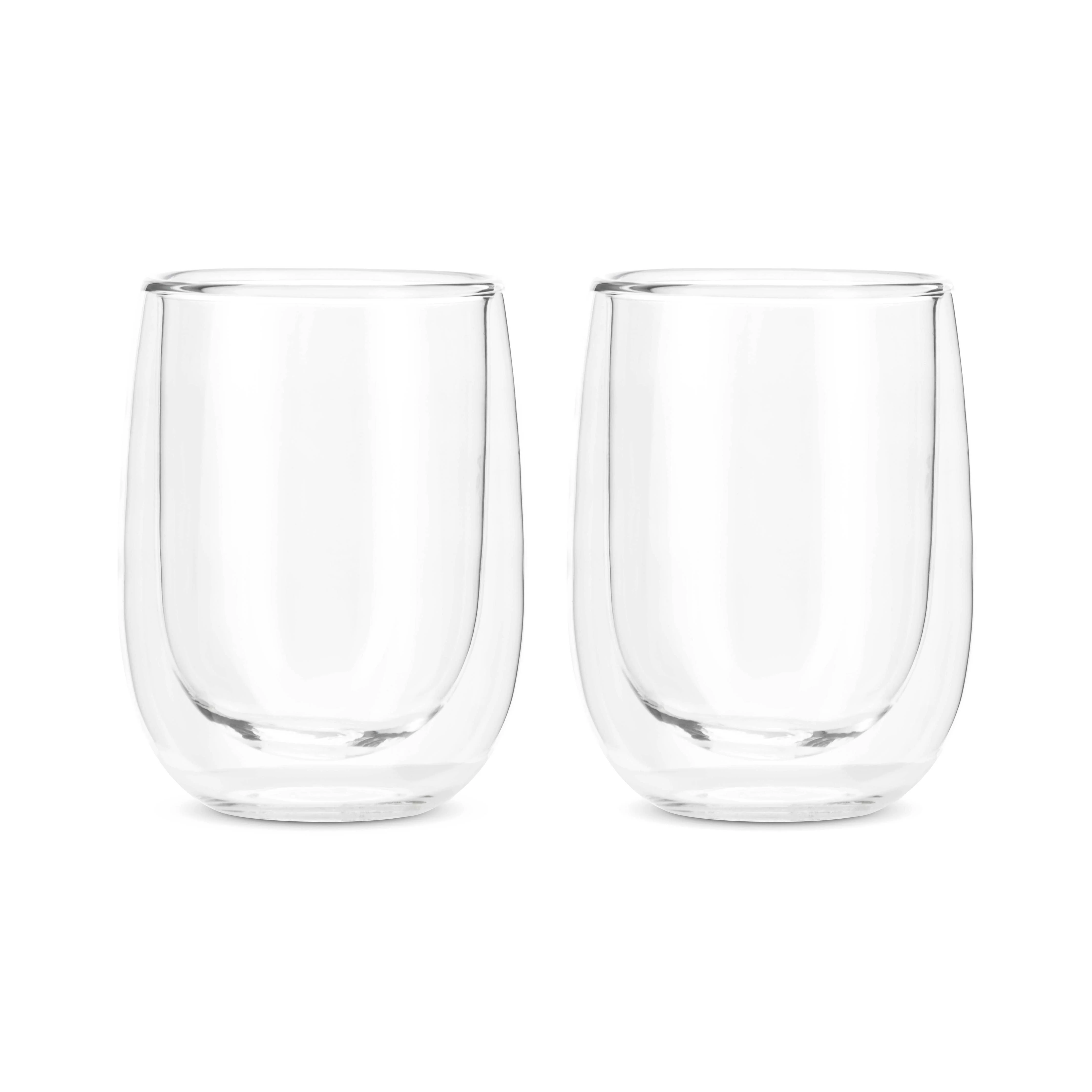Uberstar Double Wall Insulated Glass Coffee Cups 300ml (Set of 2) - Image 2