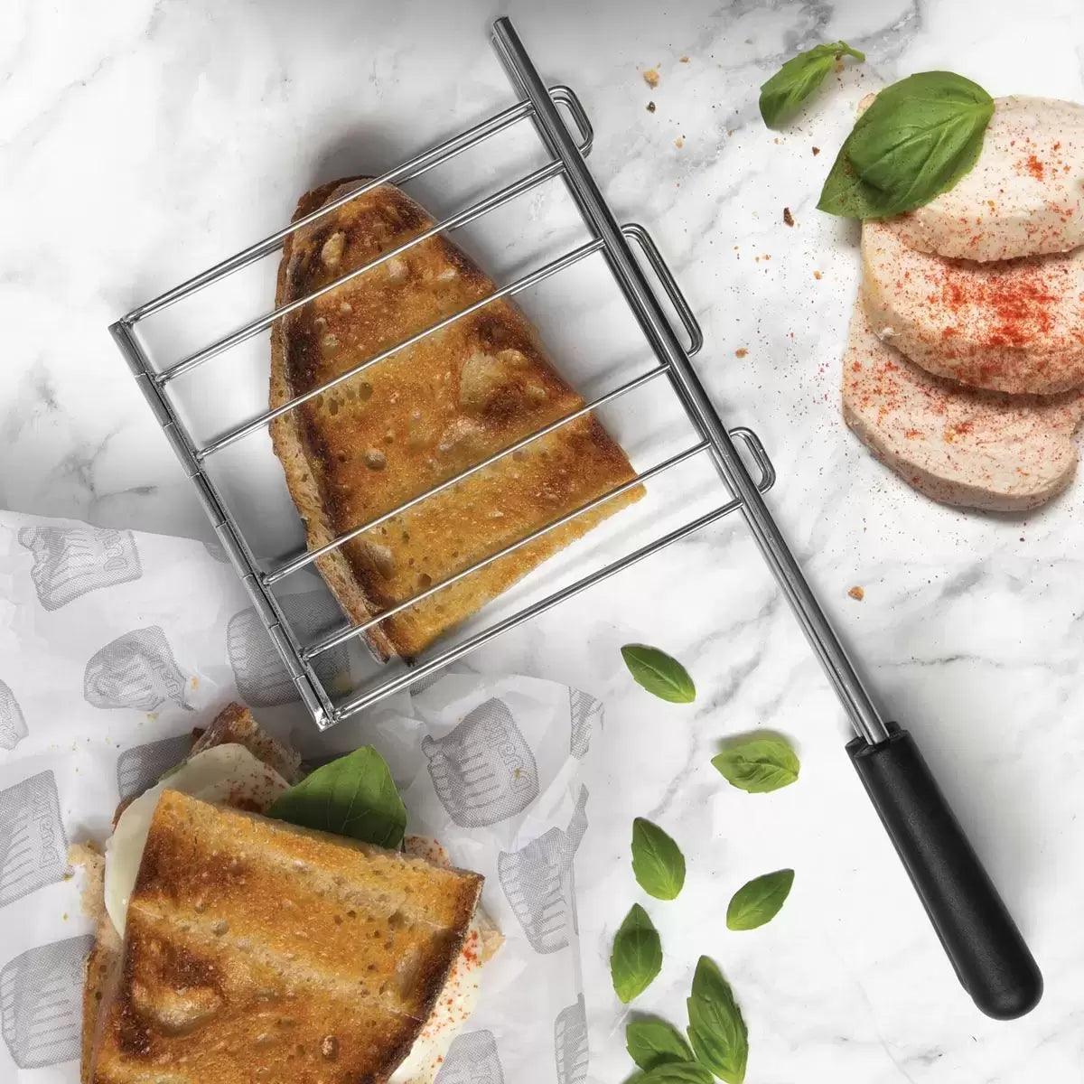 Dualit Classic 4 Slot Toaster With Sandwich Cage in Polished Stainless Steel - Image 4