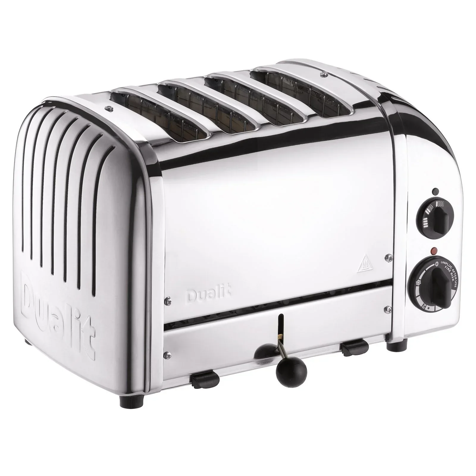 Dualit Classic Polished Steel 4 Slice Toaster & Classic Polished Steel 1.7 Litre Kettle Set - Image 2