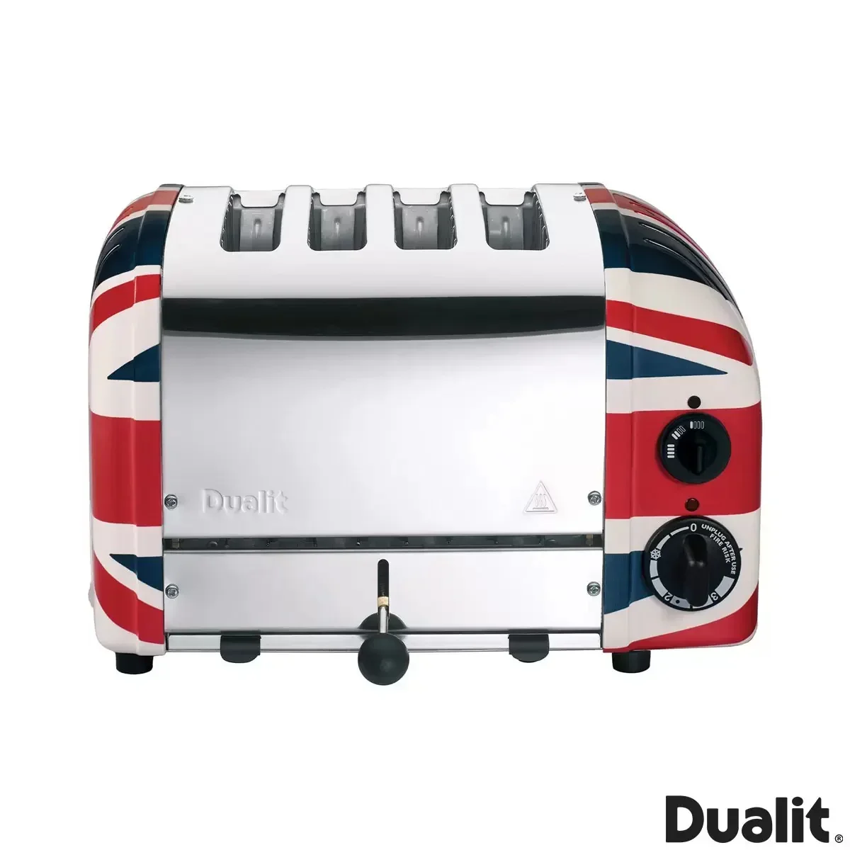 Dualit Union Jack Stainless Steel 4 Slice Toaster & Classic Polished Steel 1.7 Litre Kettle Set - Image 3