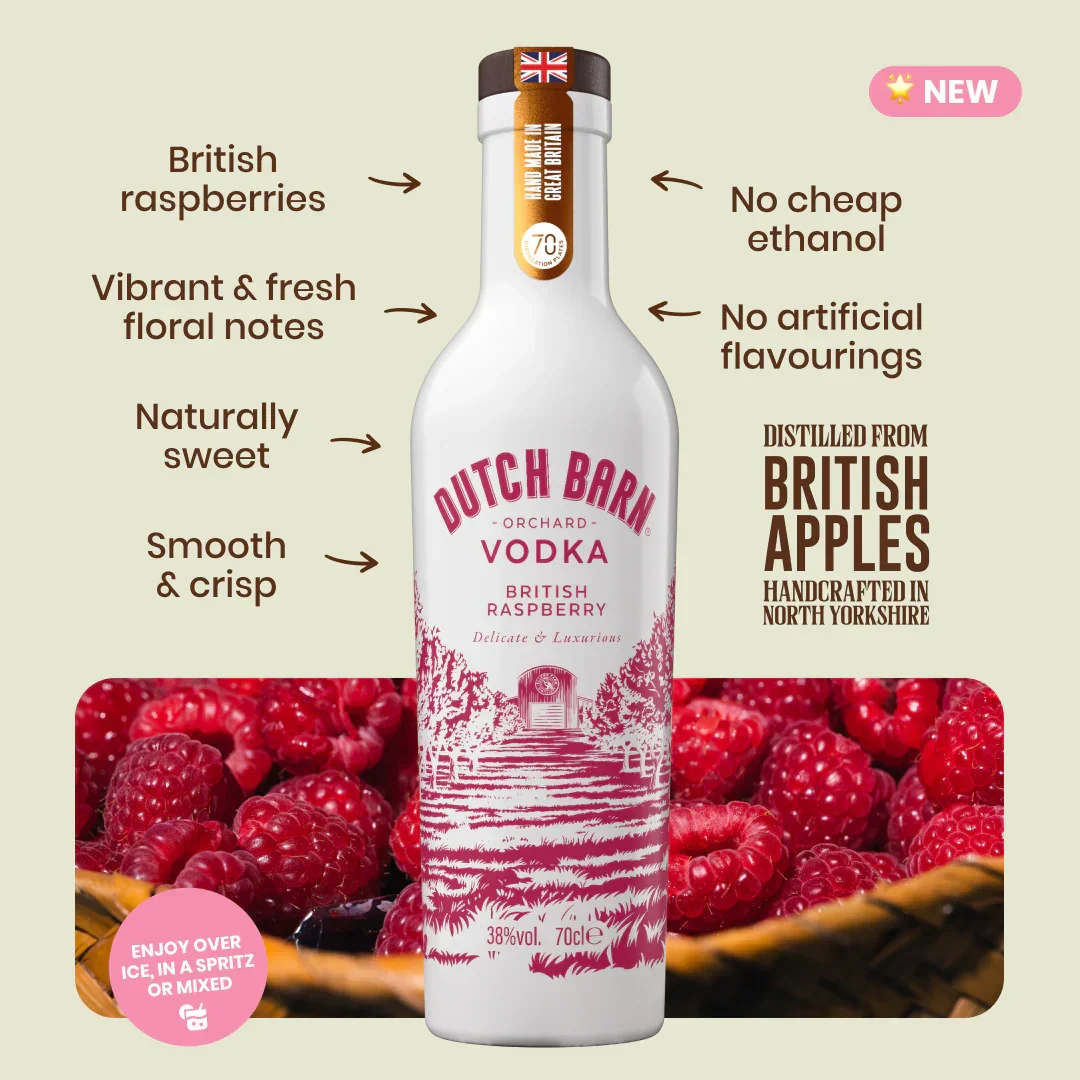 Dutch Barn British Raspberry Vodka (700ml) - Image 3