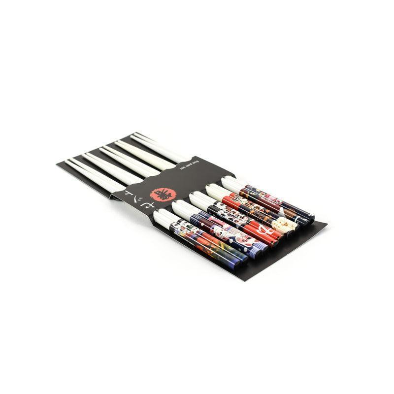 Emro Aziatica Lucky Cats Chopsticks (5 Pairs) - Image 2